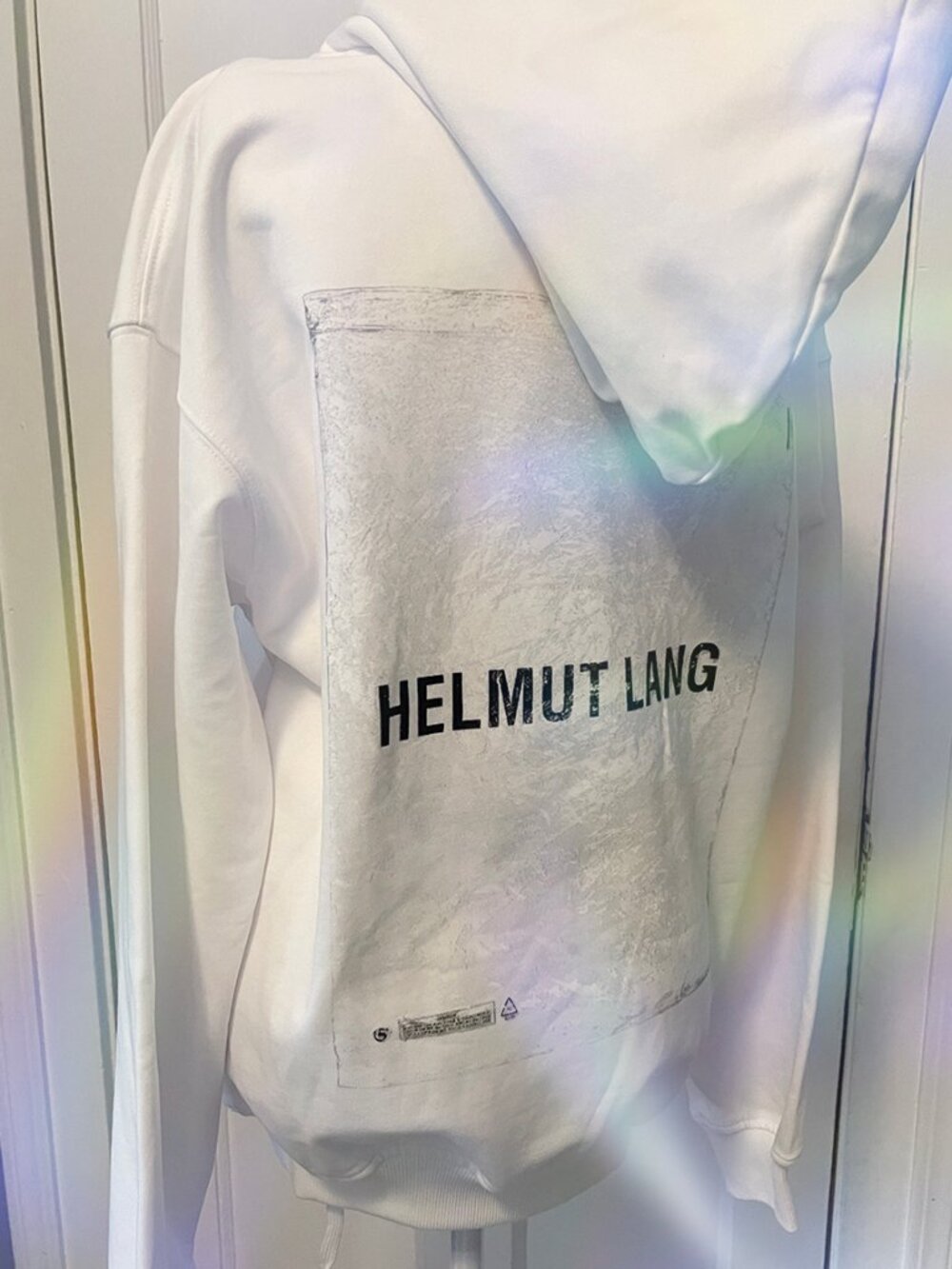 Helmut Lang- Mens-  Plastic Hoodie Sweatshirt, Authentic- Sz Xs- *BNWT*
